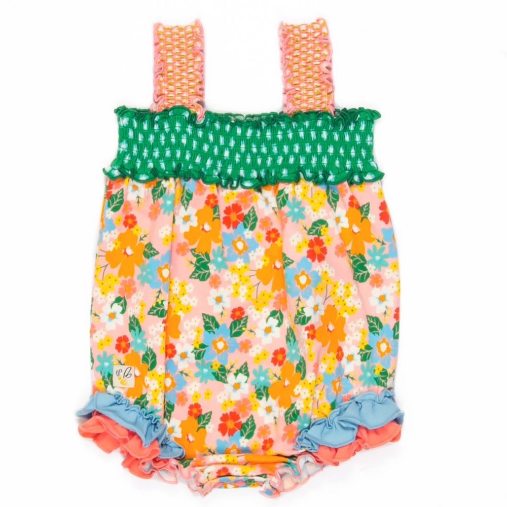 🌼 WILDFLOWERS CLOTHING Floral Romper/Bubble